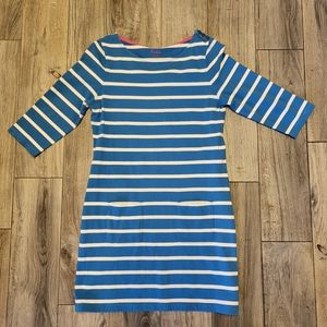Boden blue and white nautical tee shirt dress size 6